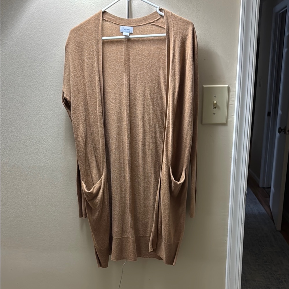 Women's Tan Cardigan Sweater
